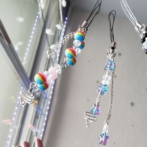 Rainbow drop phone case charm